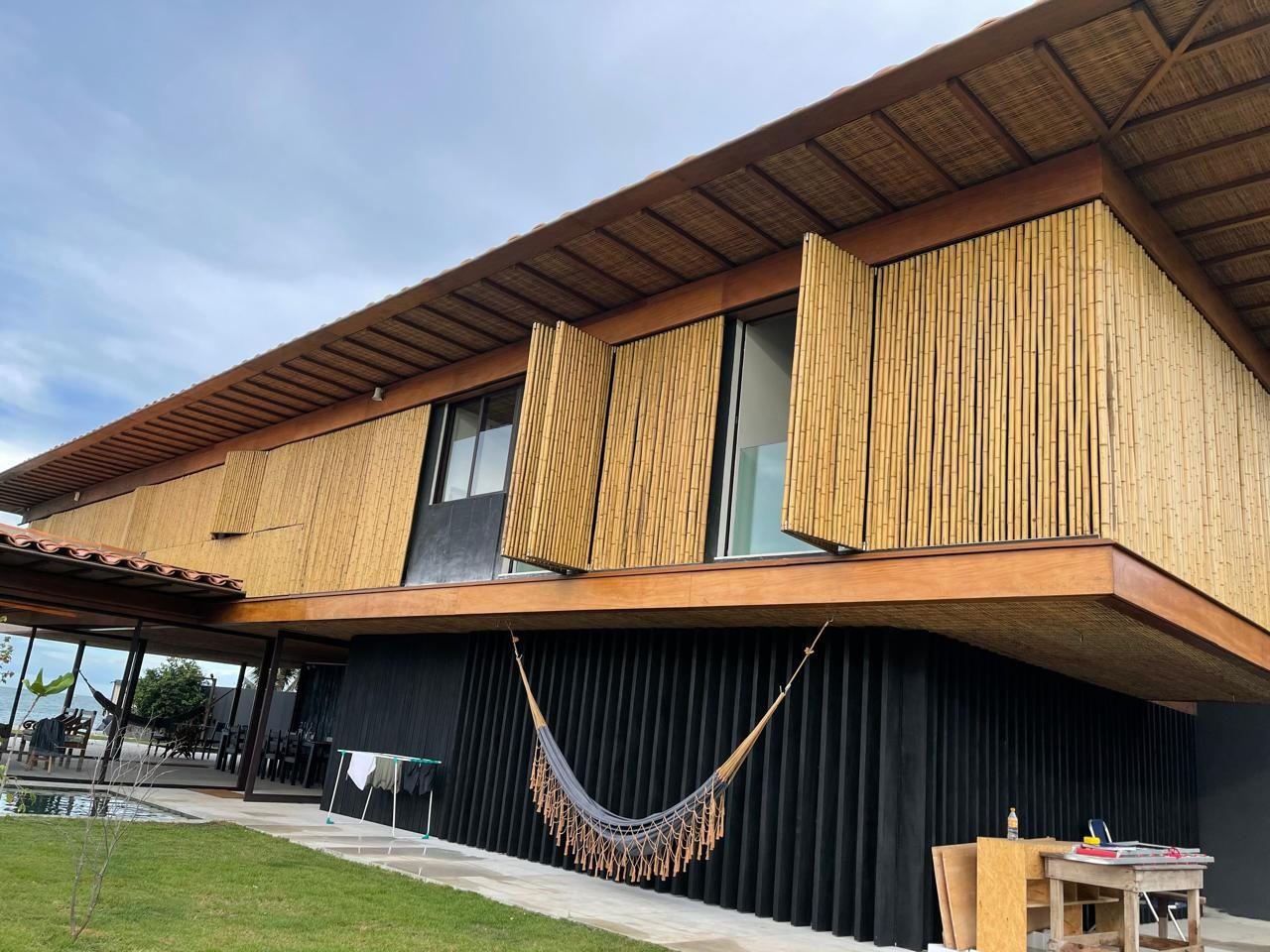 Revestimentos em bambu — arquiteto Jacobsen